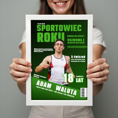 Okładka MAGAZYN SPORTOWIEC ROKU |wyjątkowy prezent w formacie A3