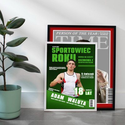 Okładka MAGAZYN SPORTOWIEC ROKU |wyjątkowy prezent w formacie A3