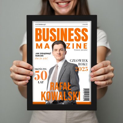 Okładka MAGAZYN BUSINESS – Format A3 | Oryginalny Prezent dla Biznesmena