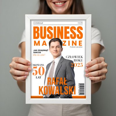Okładka MAGAZYN BUSINESS – Format A3 | Oryginalny Prezent dla Biznesmena