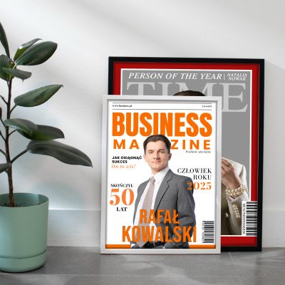 Okładka MAGAZYN BUSINESS – Format A3 | Oryginalny Prezent dla Biznesmena