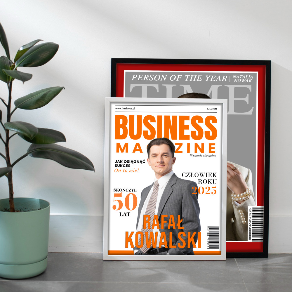 Okładka MAGAZYN BUSINESS – Format A3 | Oryginalny Prezent dla Biznesmena