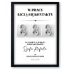 Personalizowany Plakat A3 – „W pracy liczą się kontakty”