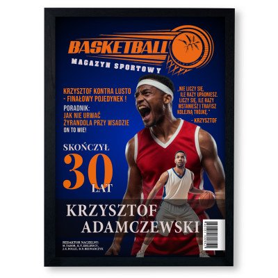 MAGAZYN KOSZYKARZ – Plakat ze zdjęciem | Prezent dla kibica MAGAZYN KOSZYKARZ – Plakat ze zdjęciem | Prezent dla kibica