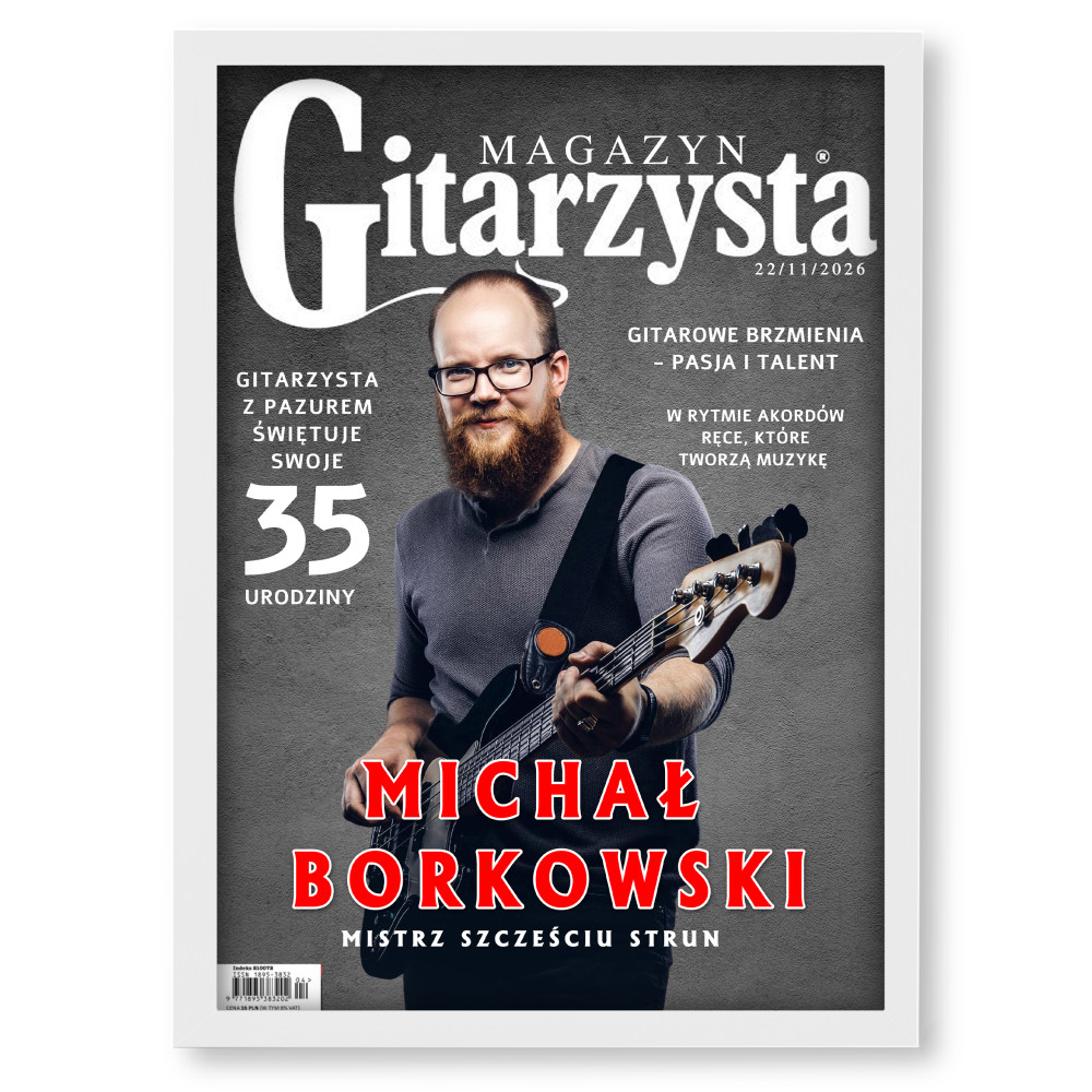 MAGAZYN GITARZYSTA – Personalizowany plakat dla muzyka