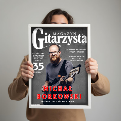 MAGAZYN GITARZYSTA – Personalizowany plakat dla muzyka
