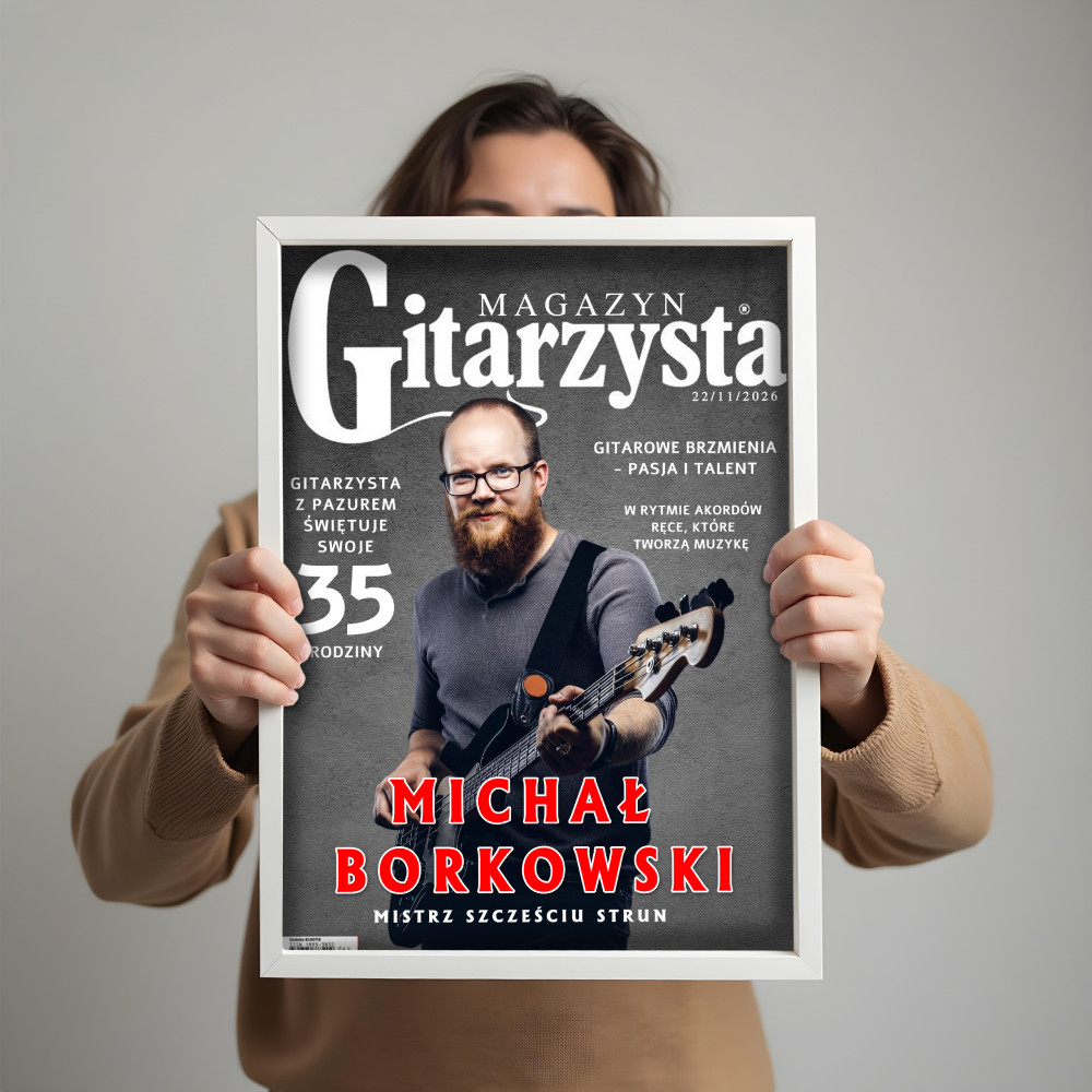 MAGAZYN GITARZYSTA – Personalizowany plakat dla muzyka