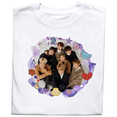 Koszulka z Nadrukiem BTS Bangtan Sonyeondan | K-pop Zespół | Idealny Prezent dla Fana Koszulka z Nadrukiem BTS Bangtan Sonyeondan | K-pop Zespół | Idealny Prezent dla Fana