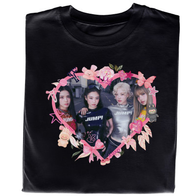 Koszulka z nadrukiem Blackpink | K-pop styl dla fana