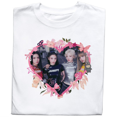 Koszulka z nadrukiem Blackpink | K-pop styl dla fana