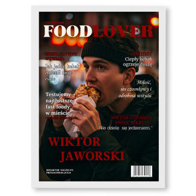 Personalizowany plakat „Magazyn FOOD LOVER”