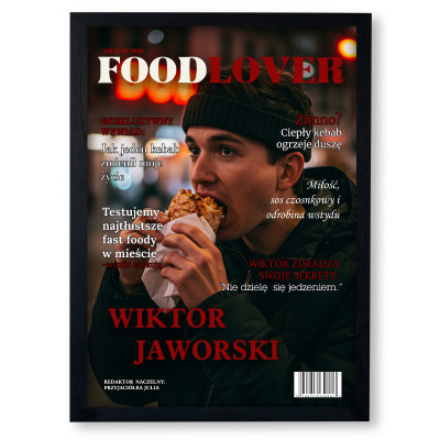 Personalizowany plakat „Magazyn FOOD LOVER”