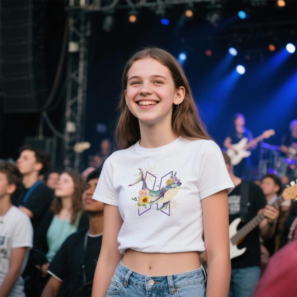 Koszulka z nadrukiem BTS | K-pop muzyka dla fana