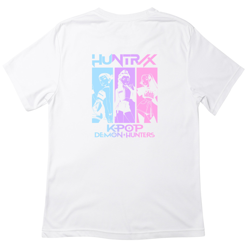 Koszulka z nadrukiem K-popowe Łowczynie Demonów Huntrix | Stylowa i oryginalna