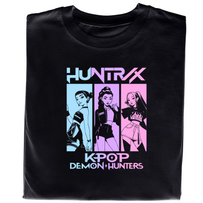 Koszulka z nadrukiem K-popowe Łowczynie Demonów Huntrix | Stylowa i oryginalna Koszulka z nadrukiem K-popowe Łowczynie Demonów Huntrix | Stylowa i oryginalna