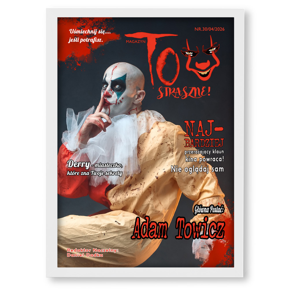 Personalizowana Okładka Magazynu „Horror – To Straszne” ze zdjęciem