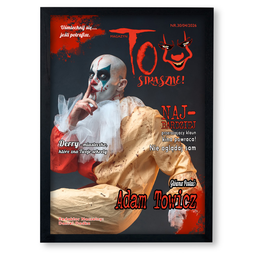 Personalizowana Okładka Magazynu „Horror – To Straszne” ze zdjęciem