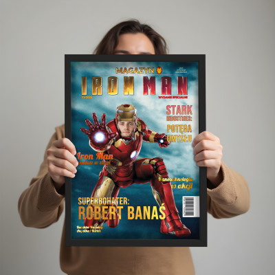 Personalizowany Plakat „IRON MAN” ze zdjęciem – zostań bohaterem własnej historii