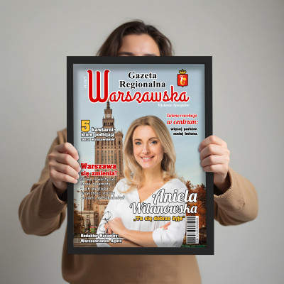 Personalizowany Plakat „Gazeta Regionalna Warszawska” ze zdjęciem – zostań bohaterem pierwszej strony
