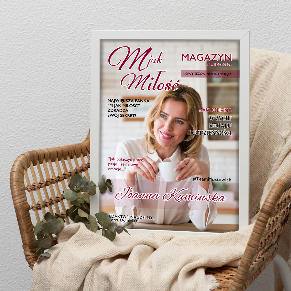 Personalizowany Plakat „M jak Miłość” ze zdjęciem – romantyczny prezent dla ukochanej osoby