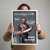 Personalizowany plakat „Gladiator” ze zdjęciem – oryginalny prezent dla mężczyzny w stylu filmowej okładki