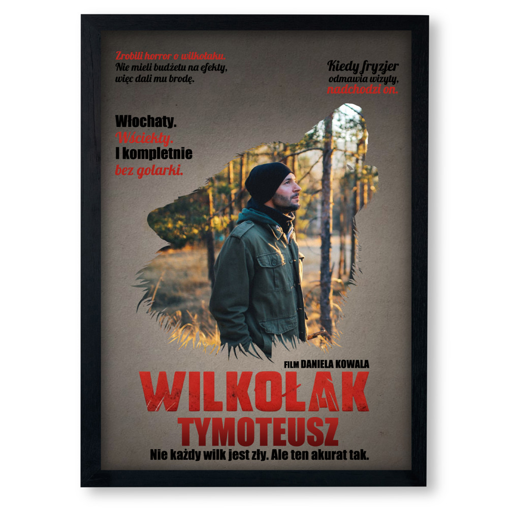 Personalizowany plakat „Wilkołak” ze zdjęciem – wyjątkowy prezent w klimacie horroru