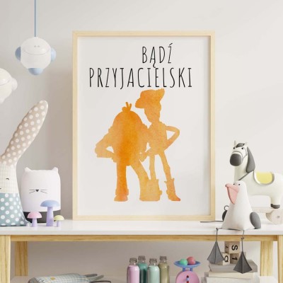 PLAKAT DO POKOJU DZIECIĘCEGO DISNEY + RAMKA