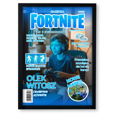 Personalizowany plakat „Fortnite” ze zdjęciem – idealny prezent dla gracza