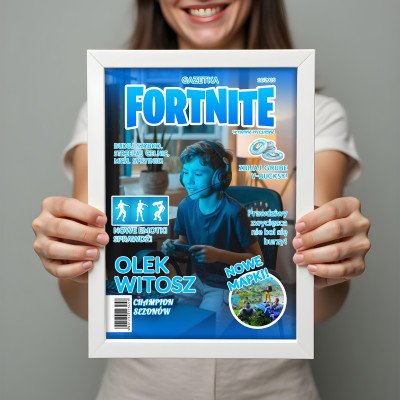 Personalizowany plakat „Fortnite” ze zdjęciem – idealny prezent dla gracza