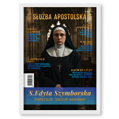 Personalizowany plakat „Imieniny Zakonnicze” ze zdjęciem – wyjątkowy prezent dla siostry zakonnej
