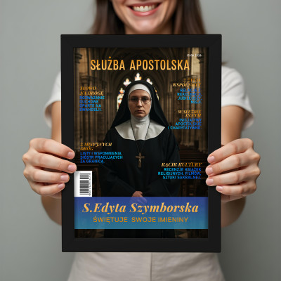 Personalizowany plakat „Imieniny Zakonnicze” ze zdjęciem – wyjątkowy prezent dla siostry zakonnej