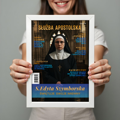 Personalizowany plakat „Imieniny Zakonnicze” ze zdjęciem – wyjątkowy prezent dla siostry zakonnej