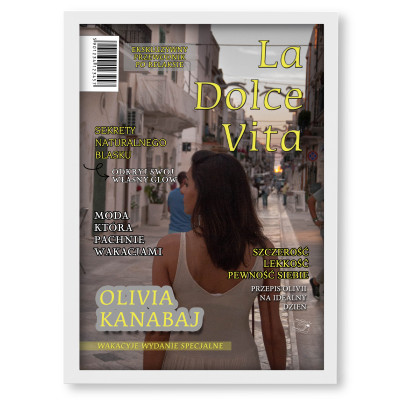 Personalizowany plakat „Wakacyjne La Dolce Vita” ze zdjęciem – idealny prezent na lato i wspomnienia z podróży