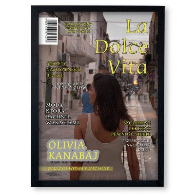 Personalizowany plakat „Wakacyjne La Dolce Vita” ze zdjęciem – idealny prezent na lato i wspomnienia z podróży