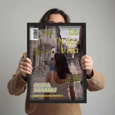 Personalizowany plakat „Wakacyjne La Dolce Vita” ze zdjęciem – idealny prezent na lato i wspomnienia z podróży