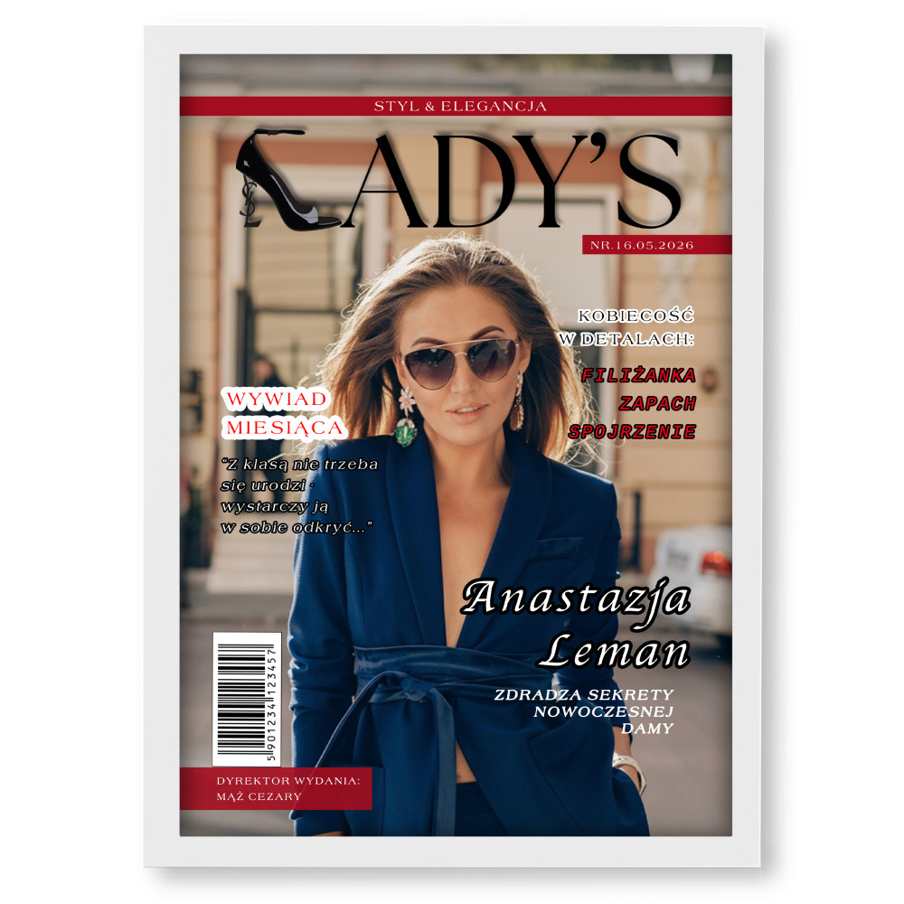 Personalizowany plakat „Lady’s” ze zdjęciem – stylowy prezent w kobiecym wydaniu