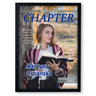 Personalizowany plakat „Książkara – Fanka Książek” ze zdjęciem – idealny prezent dla miłośniczki literatury