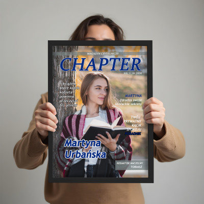 Personalizowany plakat „Książkara – Fanka Książek” ze zdjęciem – idealny prezent dla miłośniczki literatury