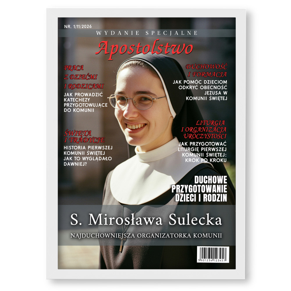 Personalizowany plakat „Apostolstwo” ze zdjęciem – wyjątkowy prezent religijny
