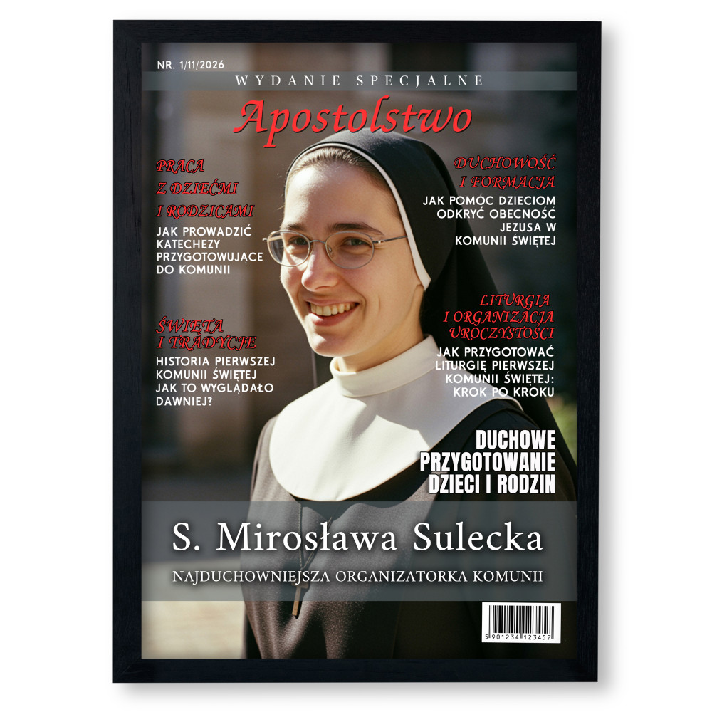 Personalizowany plakat „Apostolstwo” ze zdjęciem – wyjątkowy prezent religijny