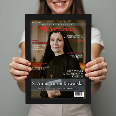 Personalizowany plakat „W Charyzmacie” ze zdjęciem – wyjątkowy prezent religijny i duchowy