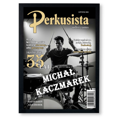 Personalizowany plakat „Perkusista” ze zdjęciem – idealny prezent dla miłośnika muzyki i rytmu