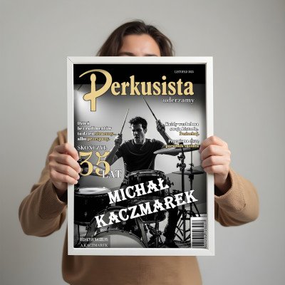 Personalizowany plakat „Perkusista” ze zdjęciem – idealny prezent dla miłośnika muzyki i rytmu