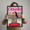 Personalizowany plakat „Claudia” ze zdjęciem – stylowy prezent dla wyjątkowej kobiety