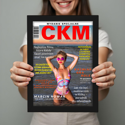 Personalizowany plakat „CKM” ze zdjęciem – wyjątkowy prezent w męskim stylu