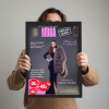 Personalizowany plakat „Magazyn MODA” ze zdjęciem – wyjątkowa okładka dla kobiety z klasą