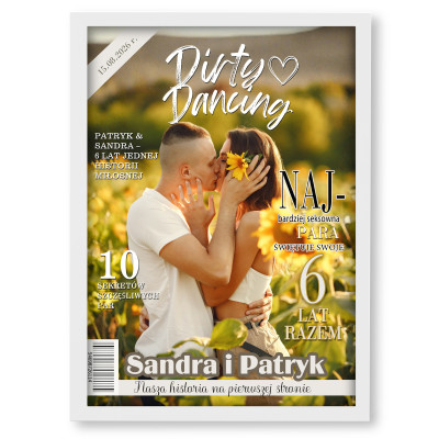 Personalizowany plakat „Dirty Dancing” ze zdjęciem – romantyczna okładka dla zakochanych