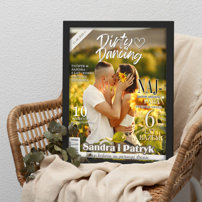 Personalizowany plakat „Dirty Dancing” ze zdjęciem – romantyczna okładka dla zakochanych