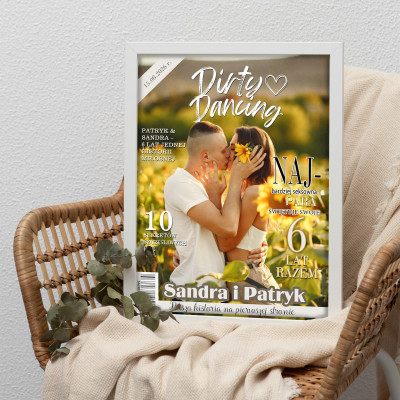 Personalizowany plakat „Dirty Dancing” ze zdjęciem – romantyczna okładka dla zakochanych