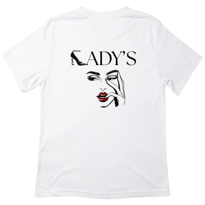 Koszulka z Nadrukiem Lady’s | Subtelna Grafika Zarysu Pani dla Stylowej Kobiety